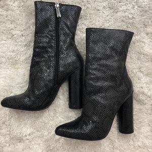Snake Print Bootie